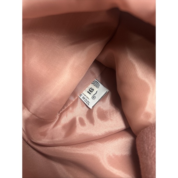 Vintage‎ Christian Dior 100% Wool Women's Sz 16 Gold Button Tailored Blazer - Picture 6 of 14